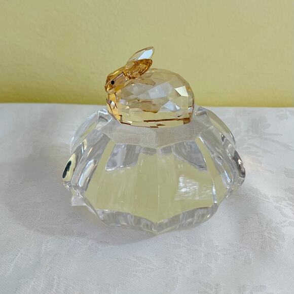Swarovski Crystal Hare Golden Shadow Rabbit Bunny Figurine 1089876 - Picture 2 of 15